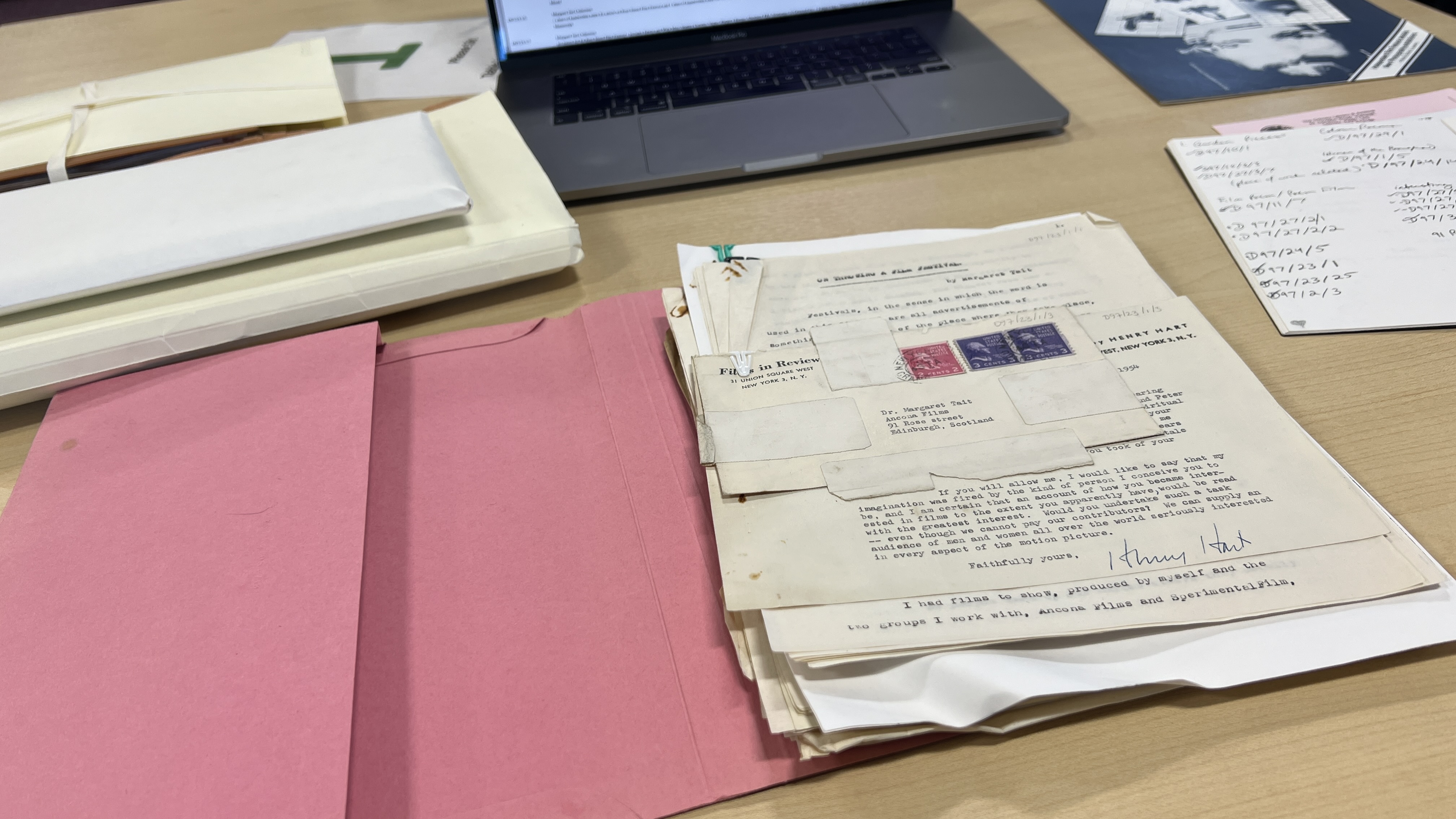 Margaret Tait manuscripts from the Orkney Archives